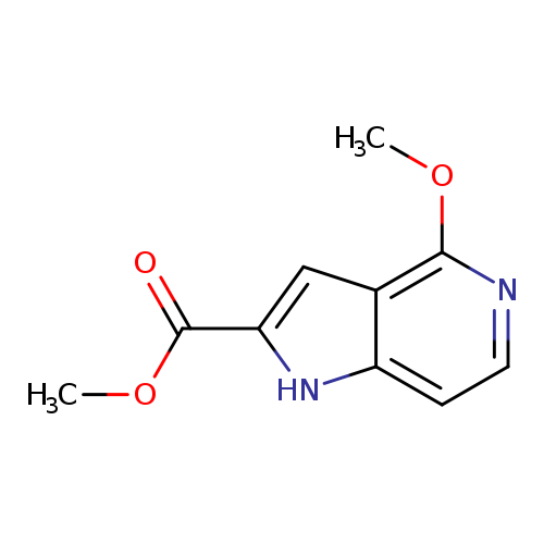 COC(=O)c1[nH]c2c(c1)c(OC)ncc2