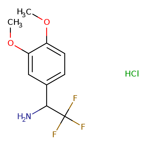 COc1cc(ccc1OC)C(C(F)(F)F)N.Cl