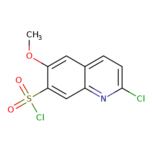 COc1cc2ccc(nc2cc1S(=O)(=O)Cl)Cl