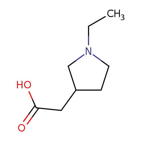 CCN1CCC(C1)CC(=O)O