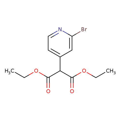 CCOC(=O)C(c1ccnc(c1)Br)C(=O)OCC