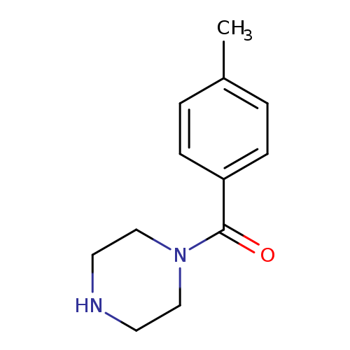 O=C(c1ccc(cc1)C)N1CCNCC1