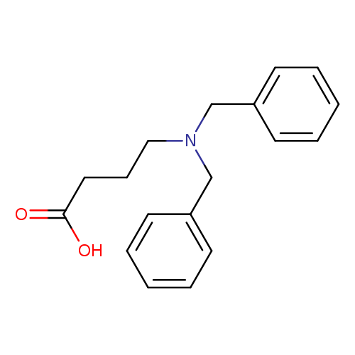 OC(=O)CCCN(Cc1ccccc1)Cc1ccccc1