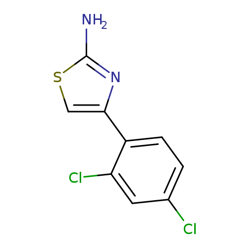 Clc1ccc(c(c1)Cl)c1csc(n1)N