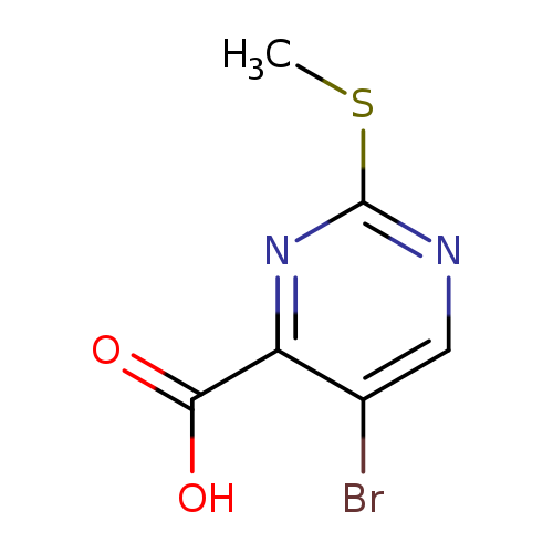 CSc1ncc(c(n1)C(=O)O)Br