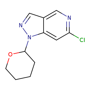 Clc1ncc2c(c1)n(nc2)C1CCCCO1