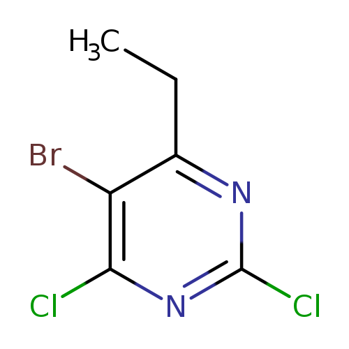 CCc1nc(Cl)nc(c1Br)Cl