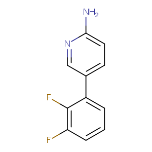 Nc1ccc(cn1)c1cccc(c1F)F