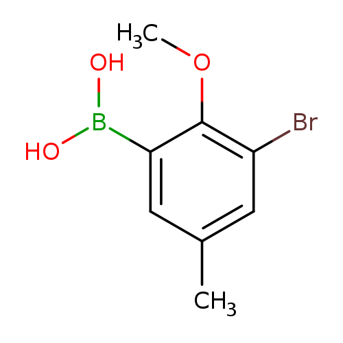 COc1c(Br)cc(cc1B(O)O)C