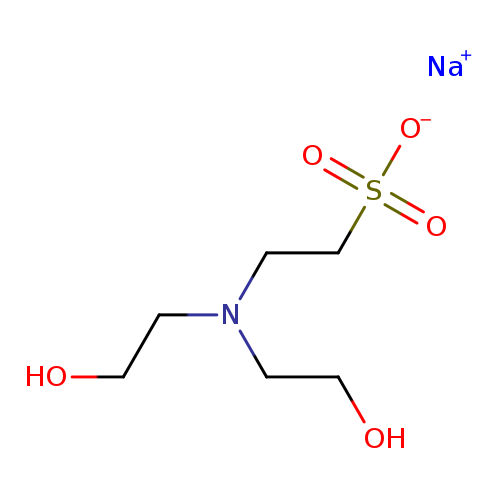 OCCN(CCS(=O)(=O)[O-])CCO.[Na+]