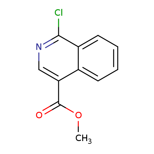 COC(=O)c1cnc(c2c1cccc2)Cl