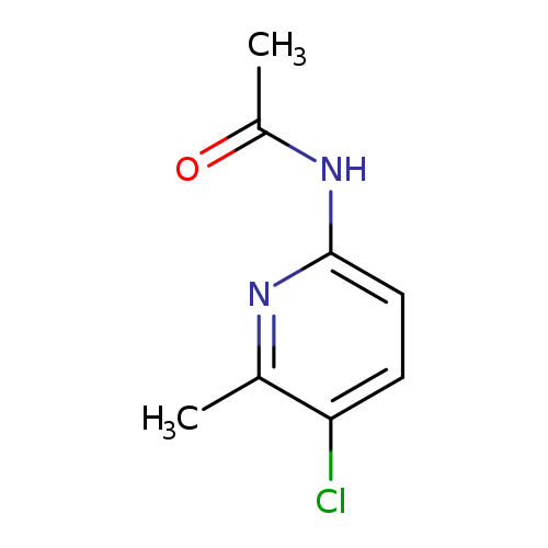 Cc1nc(NC(=O)C)ccc1Cl