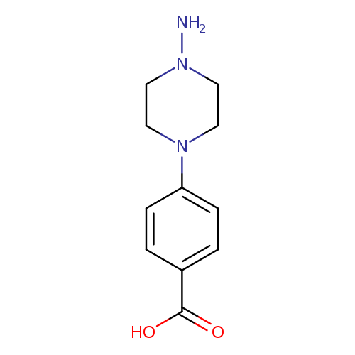 NN1CCN(CC1)c1ccc(cc1)C(=O)O