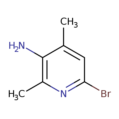 Brc1cc(C)c(c(n1)C)N