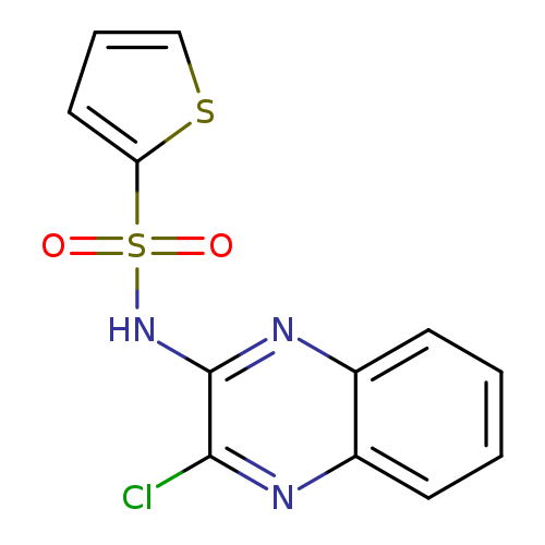 Clc1nc2ccccc2nc1NS(=O)(=O)c1cccs1