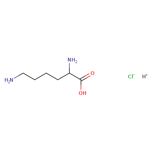 NCCCCC(C(=O)O)N.[Cl-].[H+]