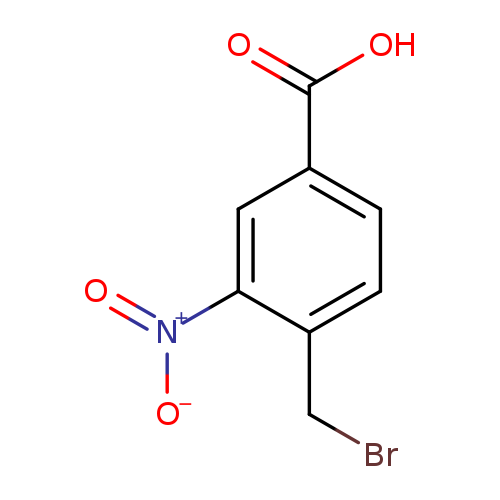BrCc1ccc(cc1[N+](=O)[O-])C(=O)O