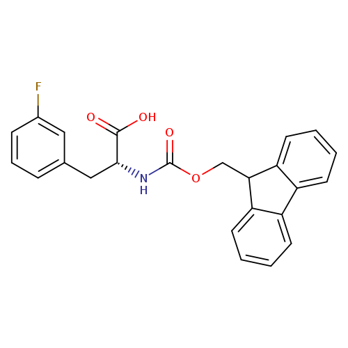 O=C(N[C@@H](C(=O)O)Cc1cccc(c1)F)OCC1c2ccccc2c2c1cccc2