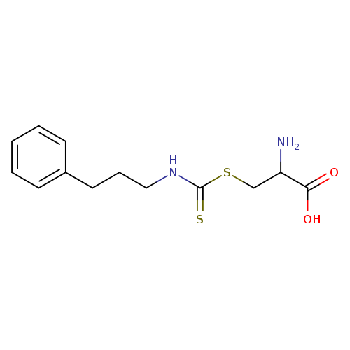 NC(C(=O)O)CSC(=S)NCCCc1ccccc1