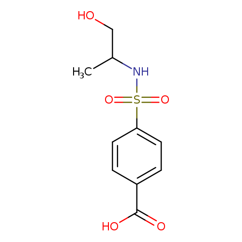 OCC(NS(=O)(=O)c1ccc(cc1)C(=O)O)C