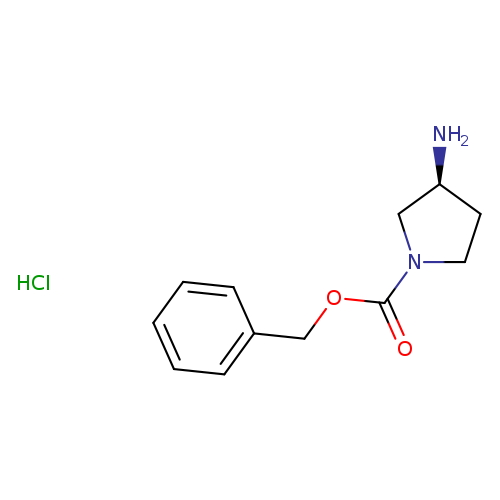 N[C@H]1CCN(C1)C(=O)OCc1ccccc1.Cl