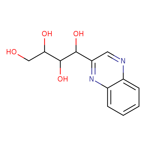 OCC(C(C(c1cnc2c(n1)cccc2)O)O)O