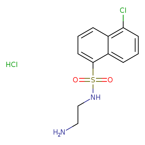 NCCNS(=O)(=O)c1cccc2c1cccc2Cl.Cl