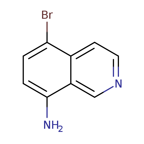 Nc1ccc(c2c1cncc2)Br