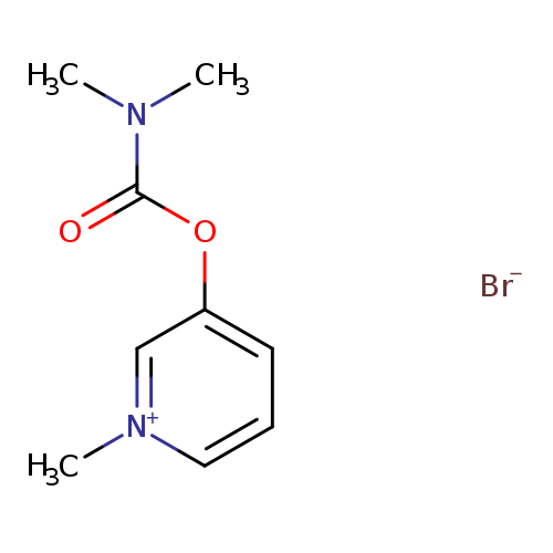 C[n+]1cccc(c1)OC(=O)N(C)C.[Br-]