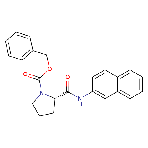 O=C([C@@H]1CCCN1C(=O)OCc1ccccc1)Nc1ccc2c(c1)cccc2