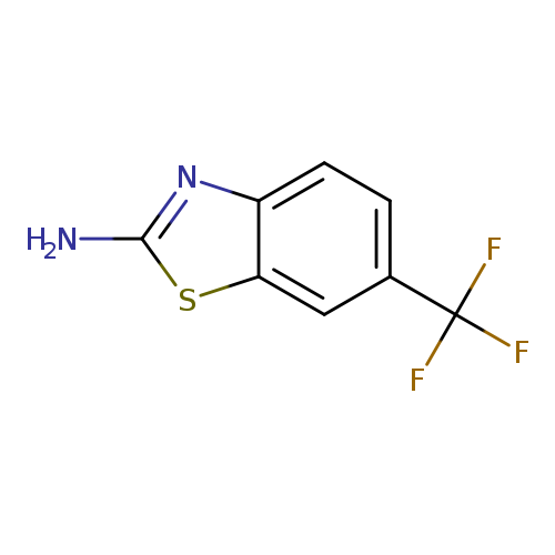 Nc1nc2c(s1)cc(cc2)C(F)(F)F