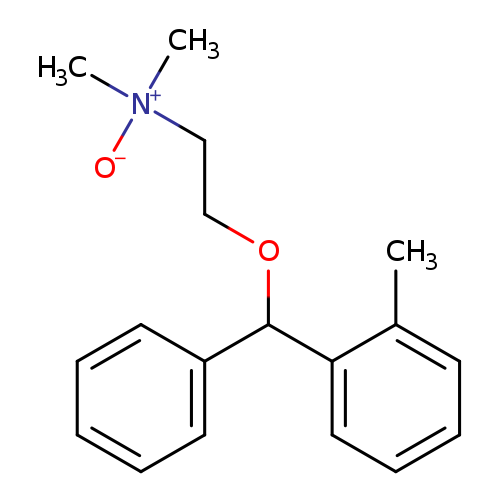 Cc1ccccc1C(c1ccccc1)OCC[N+](C)(C)[O-]
