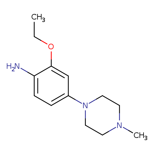 CCOc1cc(ccc1N)N1CCN(CC1)C
