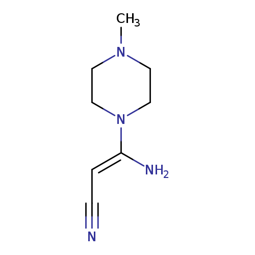 CN1CCN(CC1)/C(=C/C#N)/N