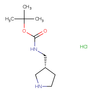 O=C(OC(C)(C)C)NC[C@H]1CNCC1.Cl