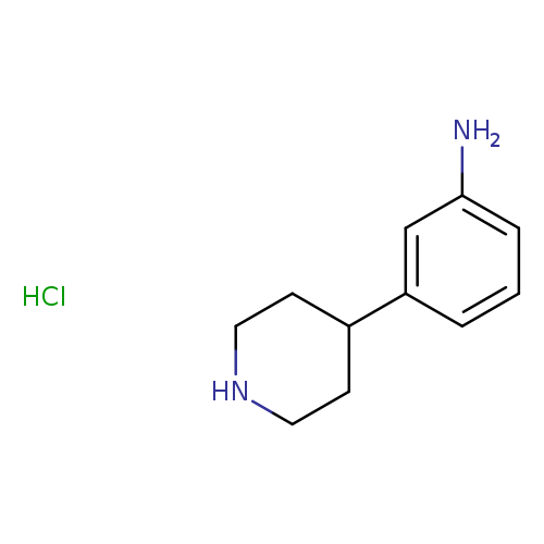 Nc1cccc(c1)C1CCNCC1.Cl