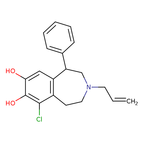 C=CCN1CCc2c(C(C1)c1ccccc1)cc(c(c2Cl)O)O