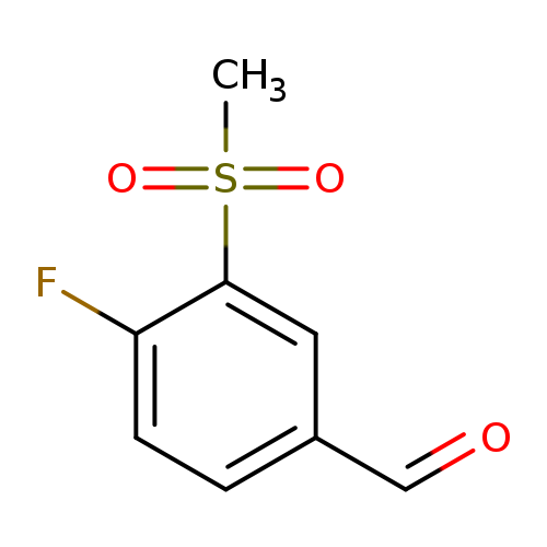 O=Cc1ccc(c(c1)S(=O)(=O)C)F