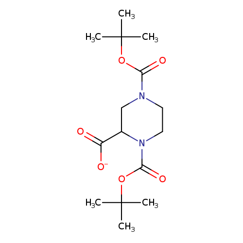 O=C(N1CCN(C(C1)C(=O)[O-])C(=O)OC(C)(C)C)OC(C)(C)C