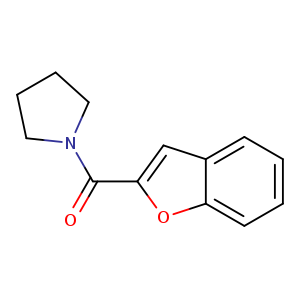 O=C(c1cc2c(o1)cccc2)N1CCCC1