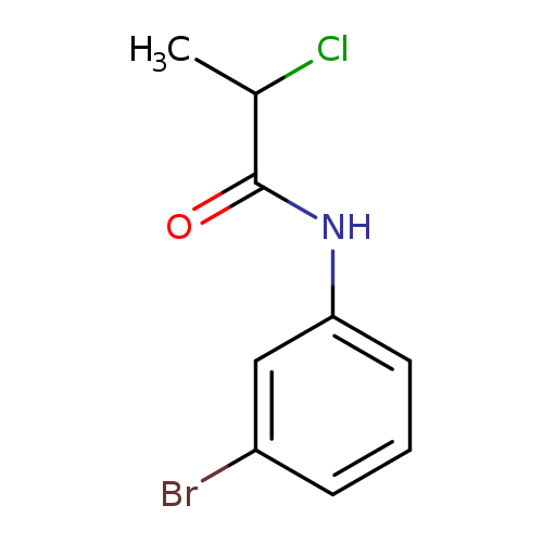 O=C(C(Cl)C)Nc1cccc(c1)Br