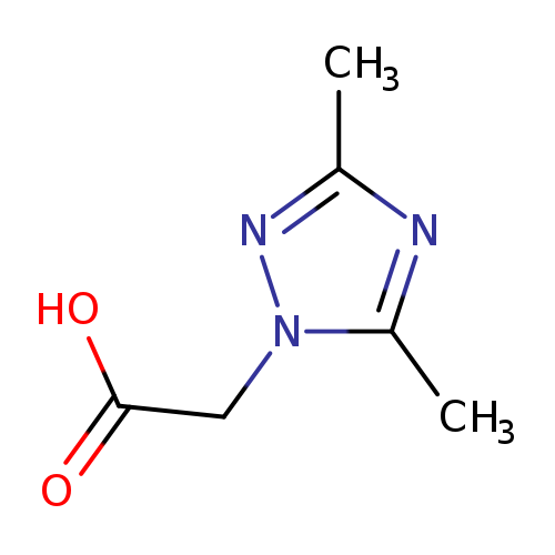 Cc1nc(nn1CC(=O)O)C