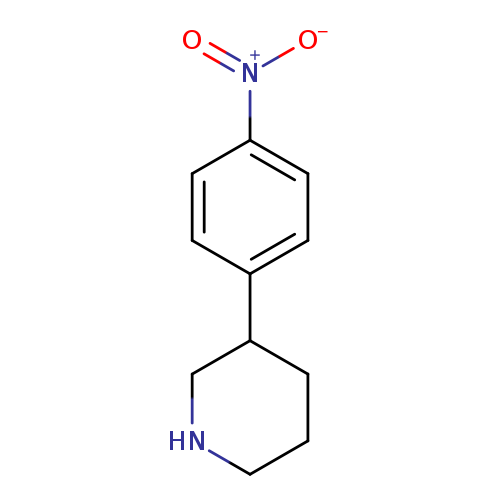 [O-][N+](=O)c1ccc(cc1)C1CCCNC1