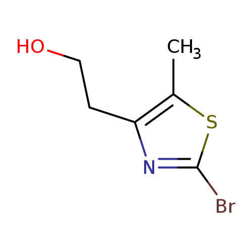 Cc1sc(nc1CCO)Br