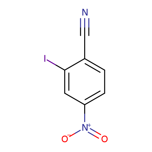 N#Cc1ccc(cc1I)[N+](=O)[O-]