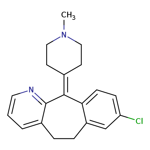 CN1CCC(=C2c3ccc(cc3CCc3c2nccc3)Cl)CC1