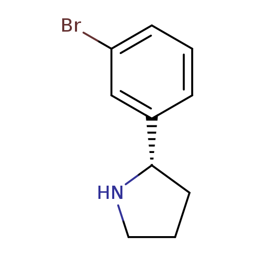 Brc1cccc(c1)[C@@H]1CCCN1