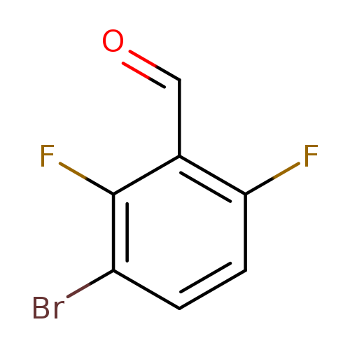 O=Cc1c(F)ccc(c1F)Br