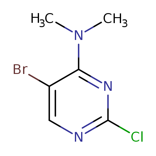 Clc1ncc(c(n1)N(C)C)Br
