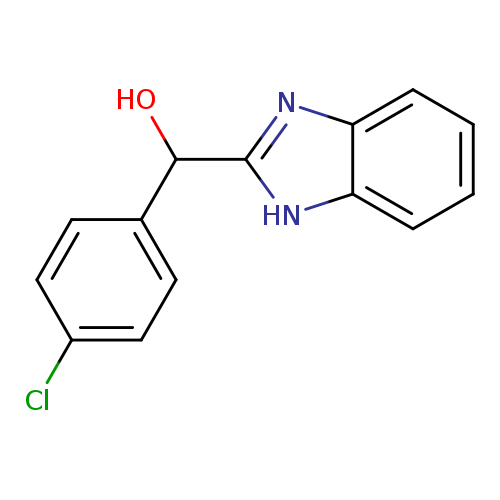 Clc1ccc(cc1)C(c1nc2c([nH]1)cccc2)O